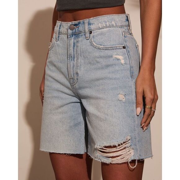 VICI Indio Denim Dad Shorts Size 27 - Picture 2 of 12